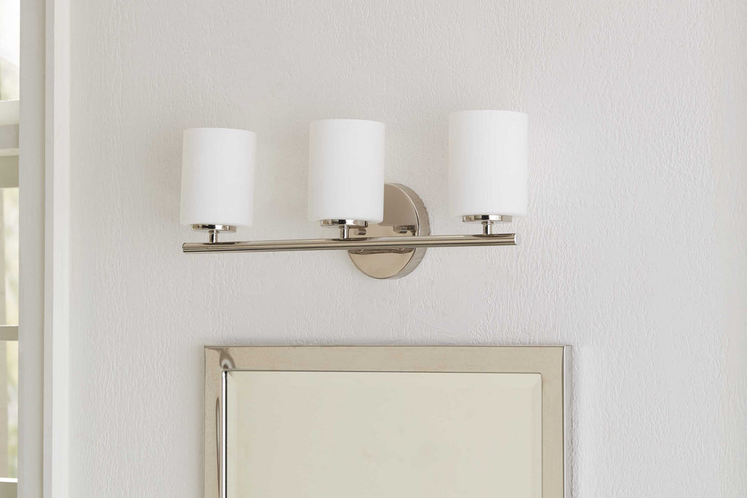 Progress Lighting P2159-104 Three Light Bath Bracket, Polished Nickel