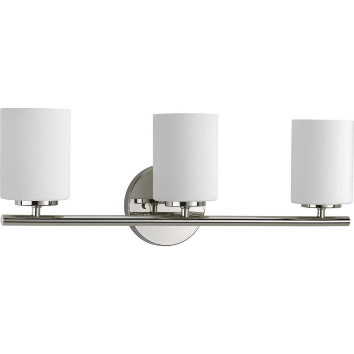Progress Lighting P2159-104 Three Light Bath Bracket, Polished Nickel