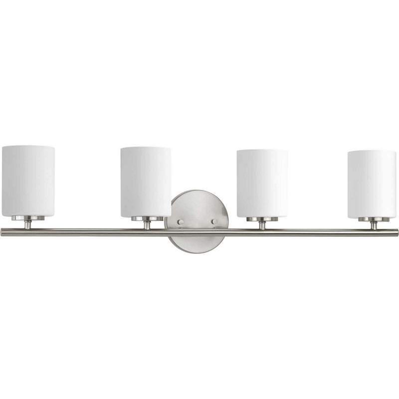 Progress Lighting P2160-09 Four Light Bath Bracket, Brushed Nickel