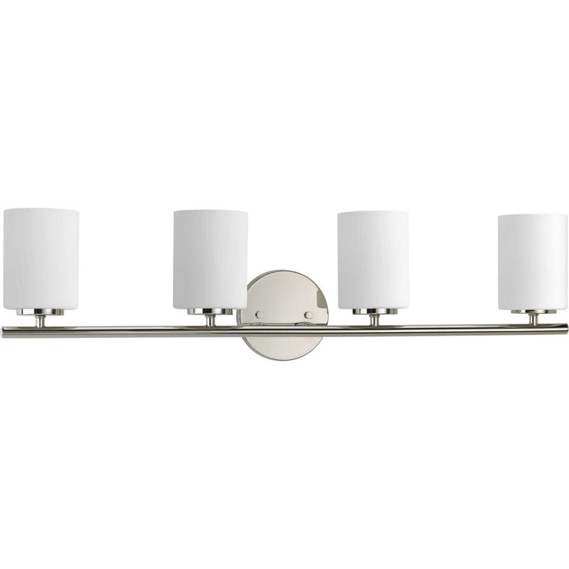 Progress Lighting P2160-104 Four Light Bath Bracket, Polished Nickel