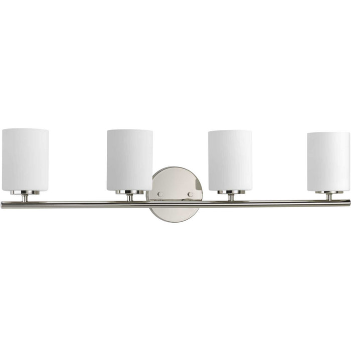 Progress Lighting P2160-104 Four Light Bath Bracket, Polished Nickel
