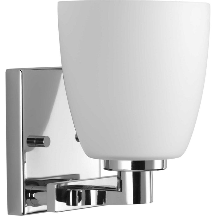 Progress Lighting P2165-15 One Light Bath Bracket, Polished Chrome