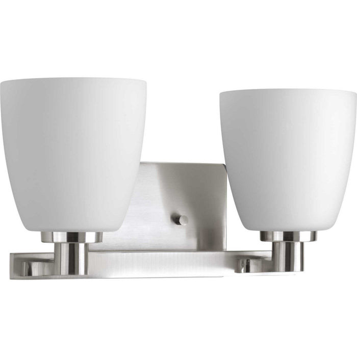 Progress Lighting P2166-09 Two Light Bath Bracket, Brushed Nickel