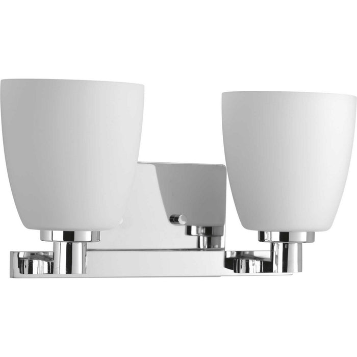 Progress Lighting P2166-15 Two Light Bath Bracket, Polished Chrome