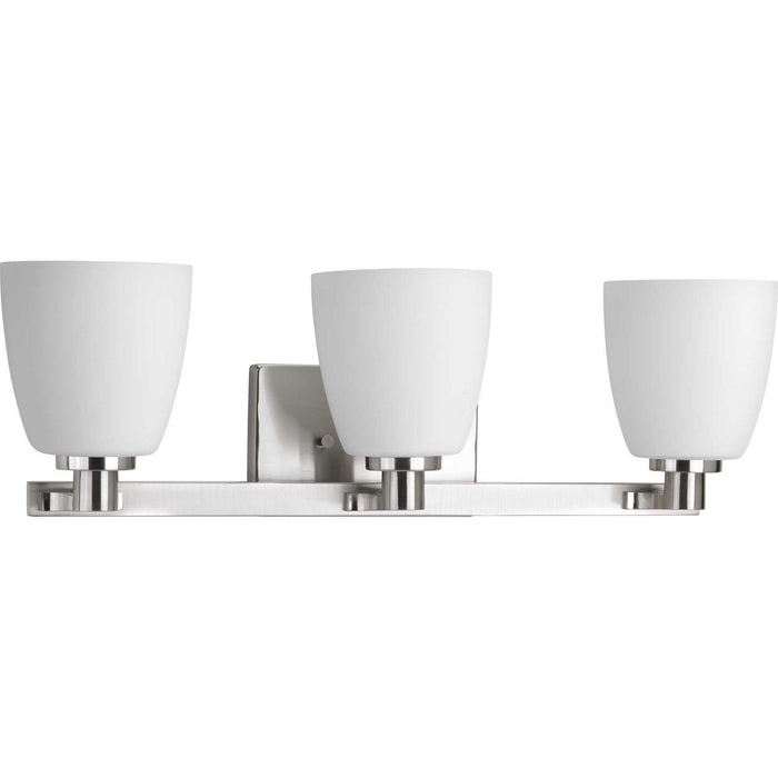 Progress Lighting P2167-09 Three Light Bath Bracket, Brushed Nickel