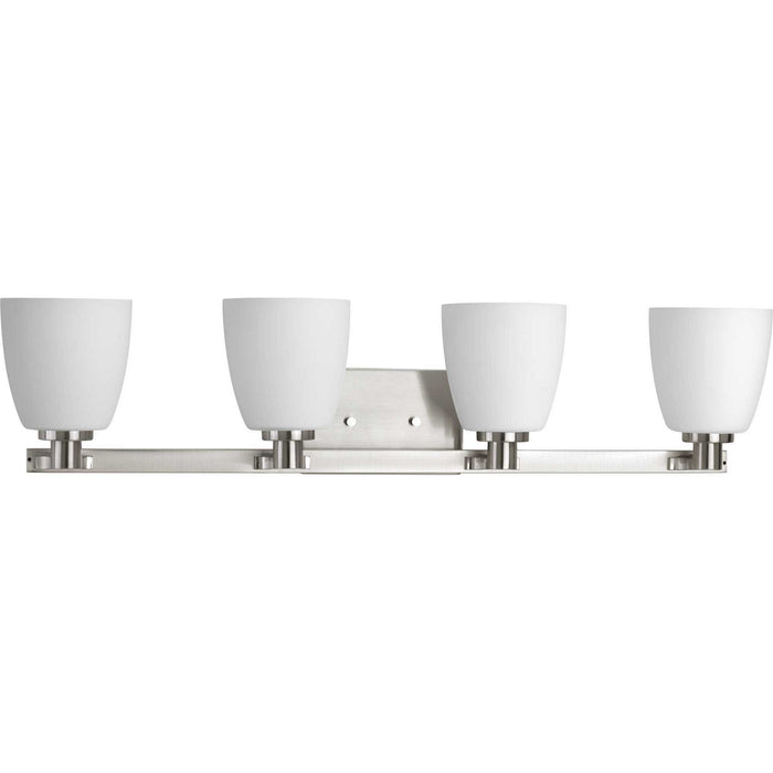 Progress Lighting P2168-09 Four Light Bath Bracket, Brushed Nickel