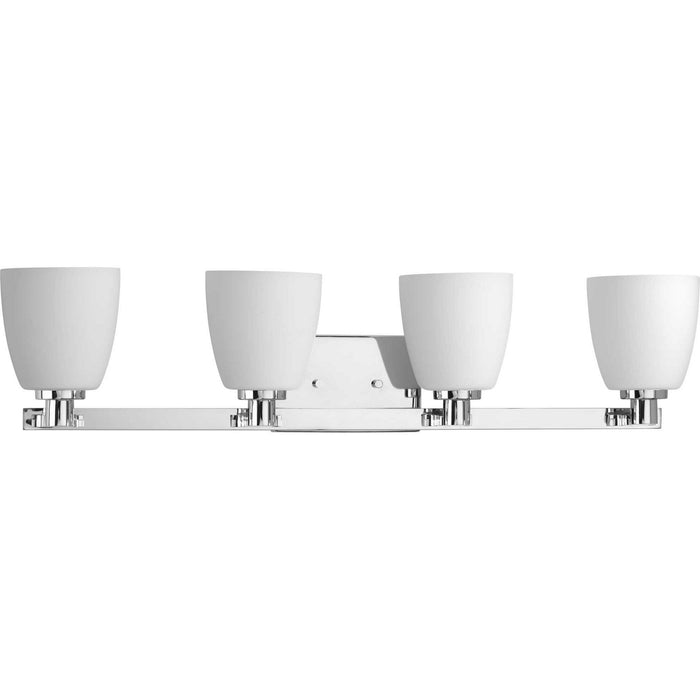 Progress Lighting P2168-15 Four Light Bath Bracket, Polished Chrome