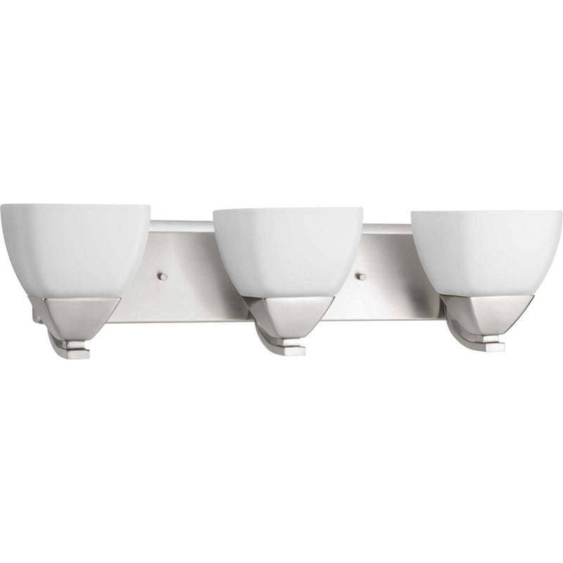 Progress Lighting P2702-09 Three Light Bath Bracket, Brushed Nickel