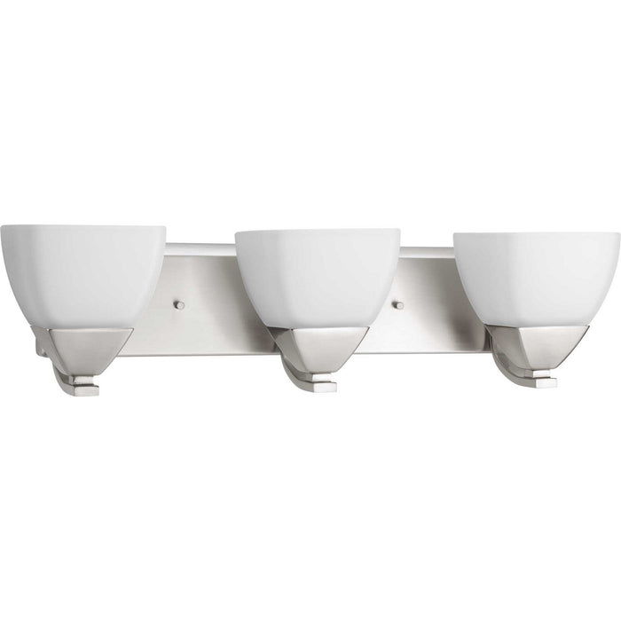 Progress Lighting P2702-09 Three Light Bath Bracket, Brushed Nickel