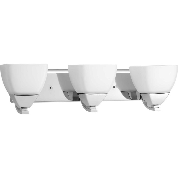 Progress Lighting P2702-15 Three Light Bath Bracket, Polished Chrome