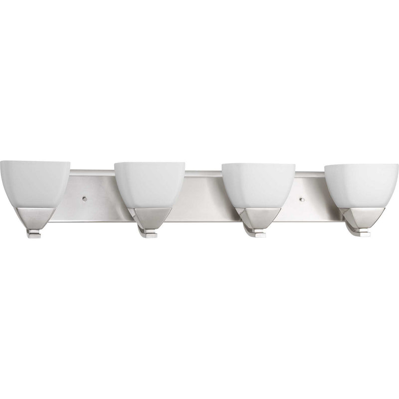 Progress Lighting P2703-09 Four Light Bath Bracket, Brushed Nickel