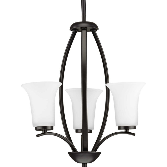 Progress Lighting P3587-20W Three Light Foyer Pendant, Antique Bronze