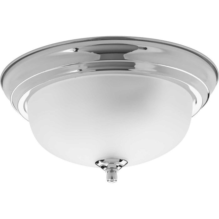 Progress Lighting P3924-15ET One Light Flush Mount, Polished Chrome