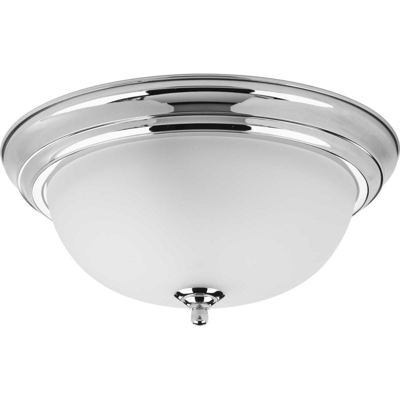 Progress Lighting P3925-15ET Two Light Flush Mount, Polished Chrome