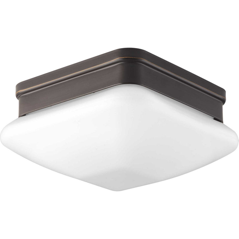 Progress Lighting P3991-20 One Light Flush Mount, Antique Bronze