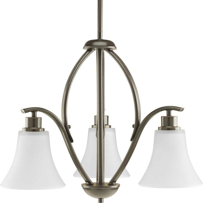 Progress Lighting P4489-20W Three Light Chandelier, Antique Bronze