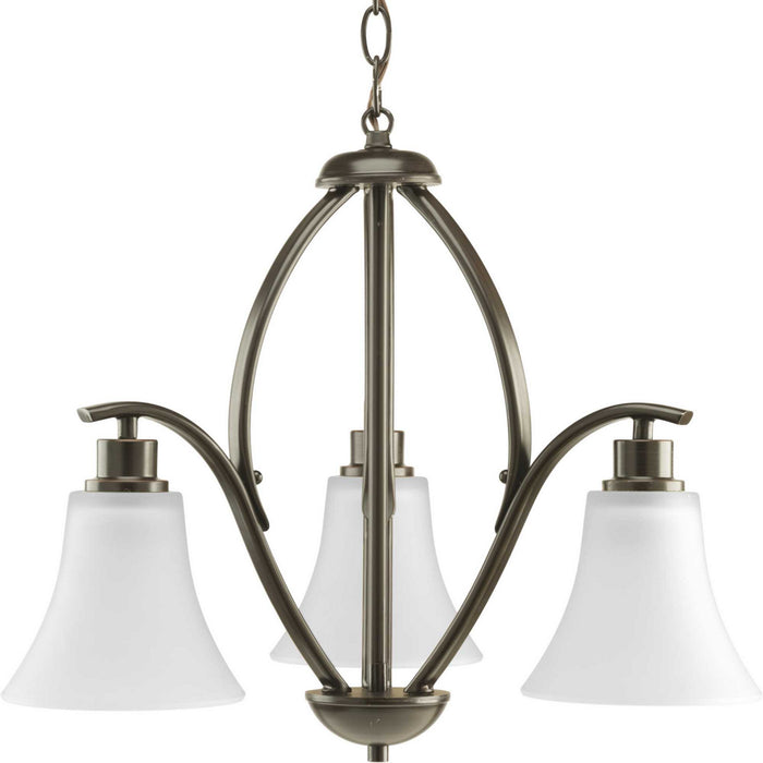 Progress Lighting P4489-20W Three Light Chandelier, Antique Bronze