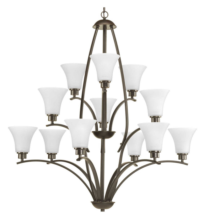 Progress Lighting P4497-20W 12 Light Chandelier, Antique Bronze