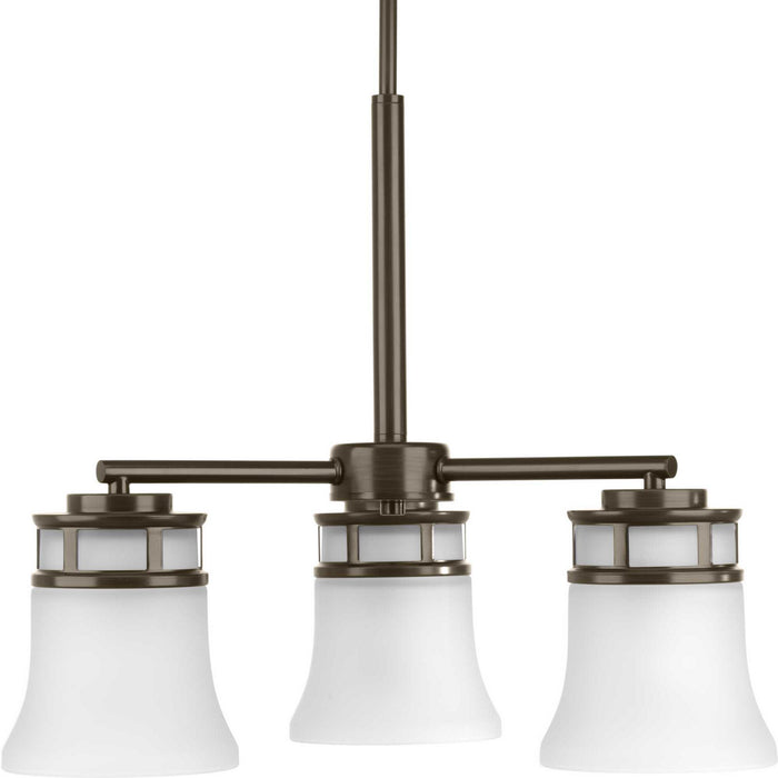 Progress Lighting P4612-20 Three Light Chandelier, Antique Bronze