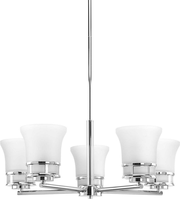 Progress Lighting P4613-15 Five Light Chandelier, Polished Chrome