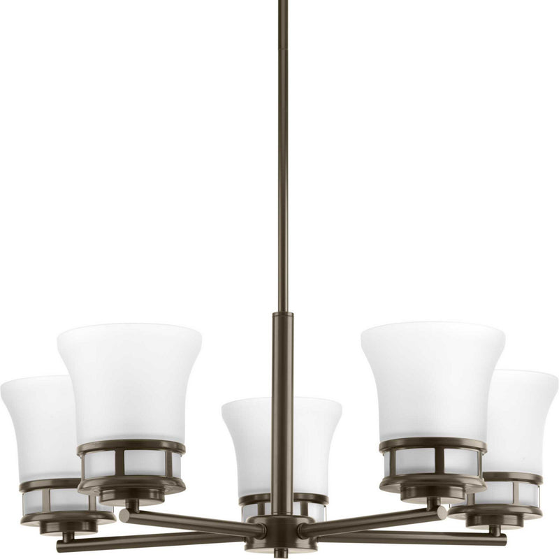 Progress Lighting P4613-20 Five Light Chandelier, Antique Bronze