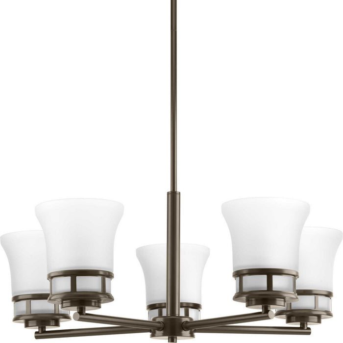 Progress Lighting P4613-20 Five Light Chandelier, Antique Bronze