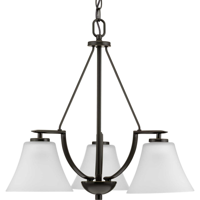 Progress Lighting P4621-20W Three Light Chandelier, Antique Bronze