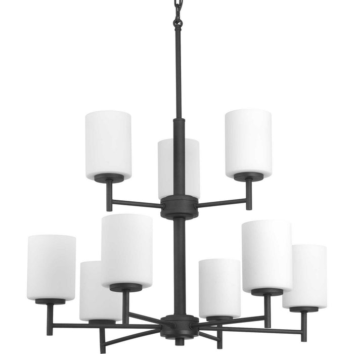 Progress Lighting P4726-31 Nine Light Chandelier, Black