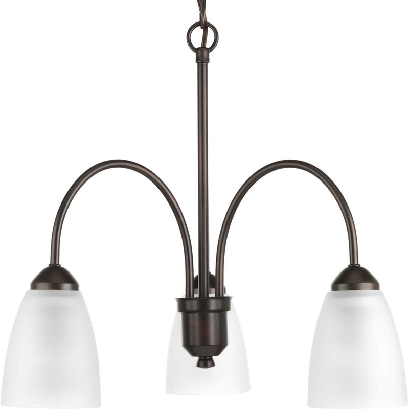 Progress Lighting P4734-20 Three Light Chandelier, Antique Bronze