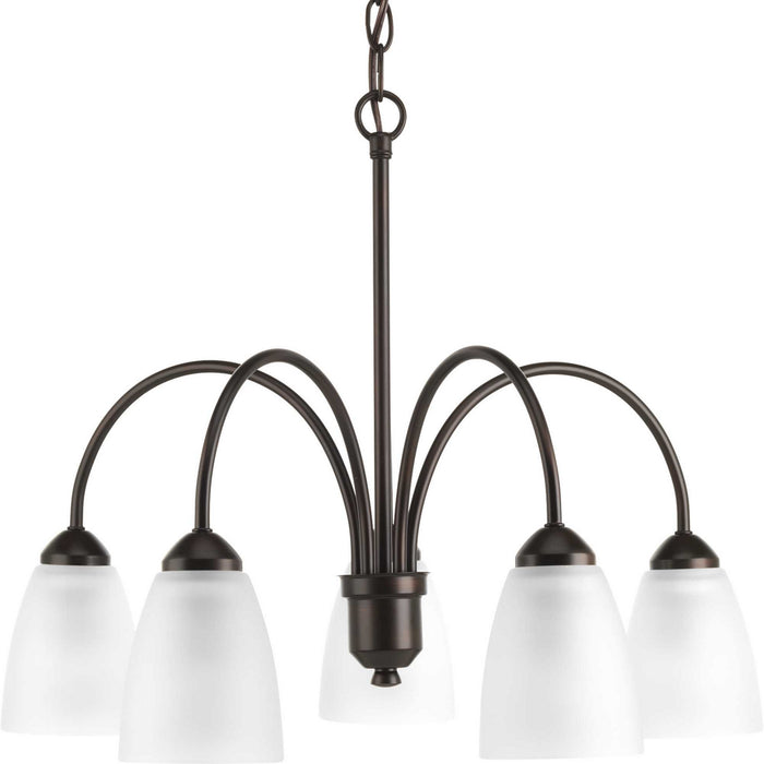 Progress Lighting P4735-20 Five Light Chandelier, Antique Bronze