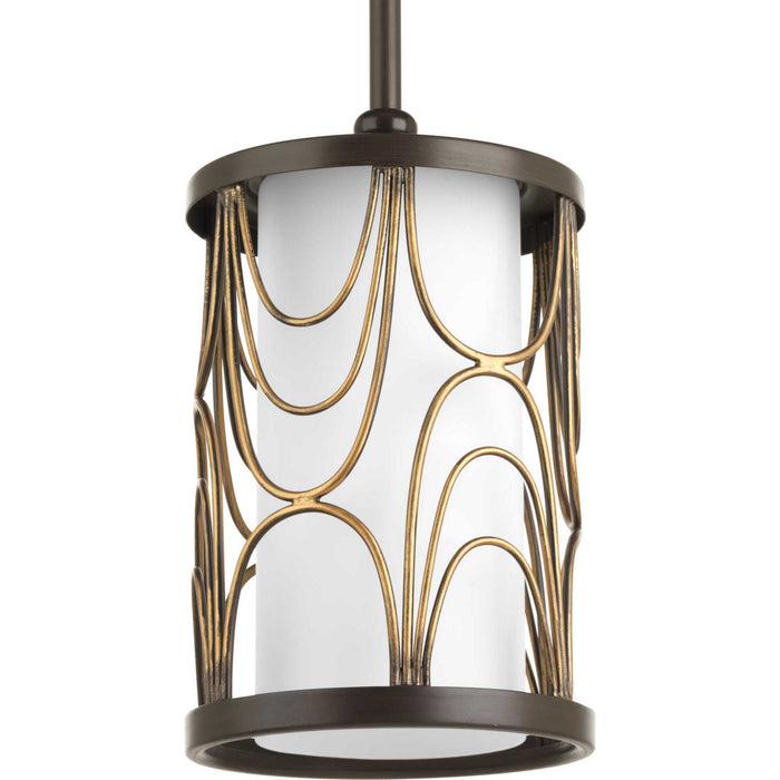 Progress Lighting P5082-20 One Light Mini Pendant, Antique Bronze