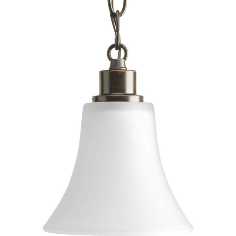 Progress Lighting P5270-20W One Light Pendant, Antique Bronze