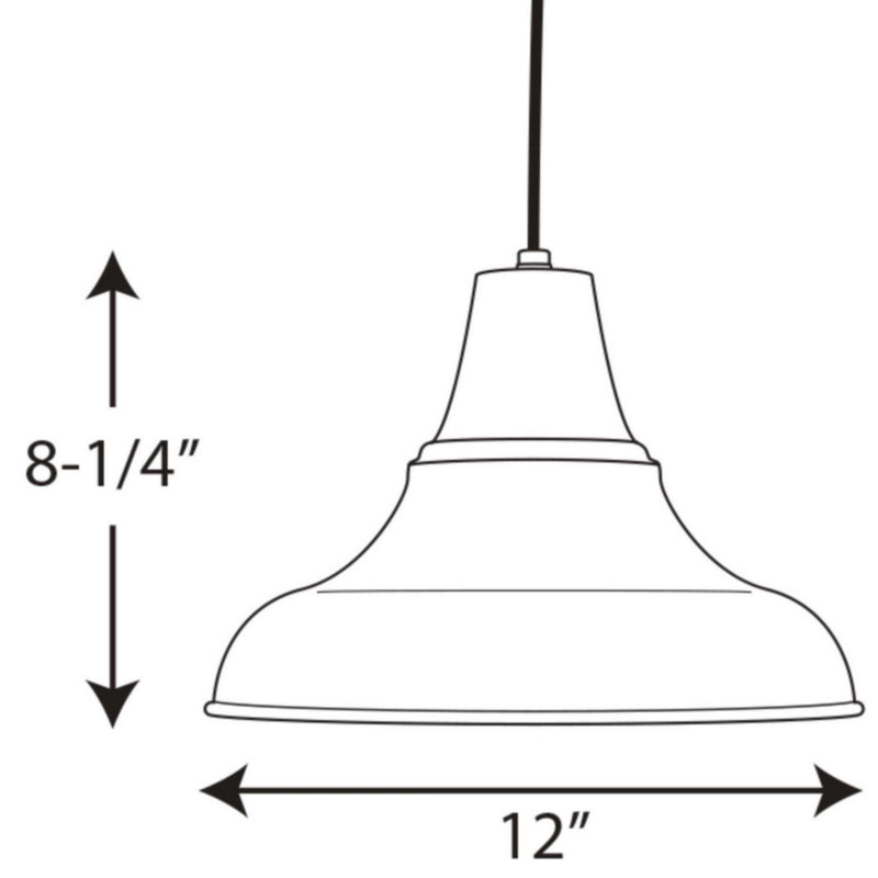 Progress Lighting P5551-20 One Light Hanging Lantern, Antique Bronze