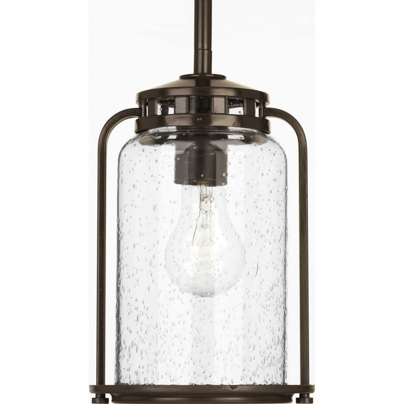 Progress Lighting P5560-20 One Light Hanging Lantern, Antique Bronze