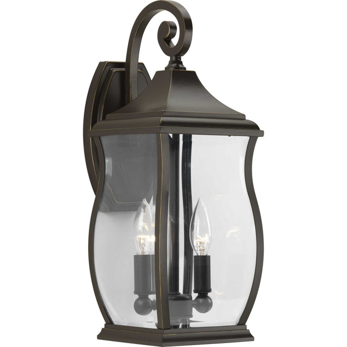 Progress Lighting P5693-108 Two Light Wall Lantern, Oil Rubbed Bronze
