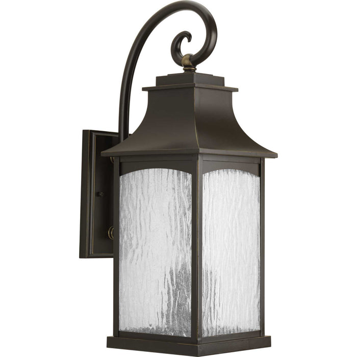 Progress Lighting P5755-108 Three Light Large Wall Lantern, Oil Rubbed Bronze
