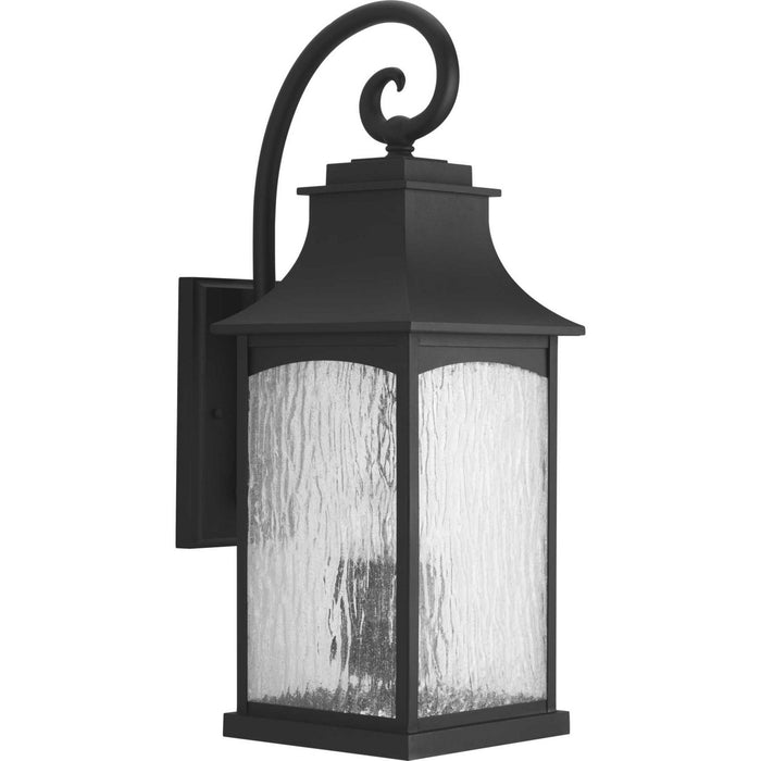 Progress Lighting P5755-31 Three Light Large Wall Lantern, Black