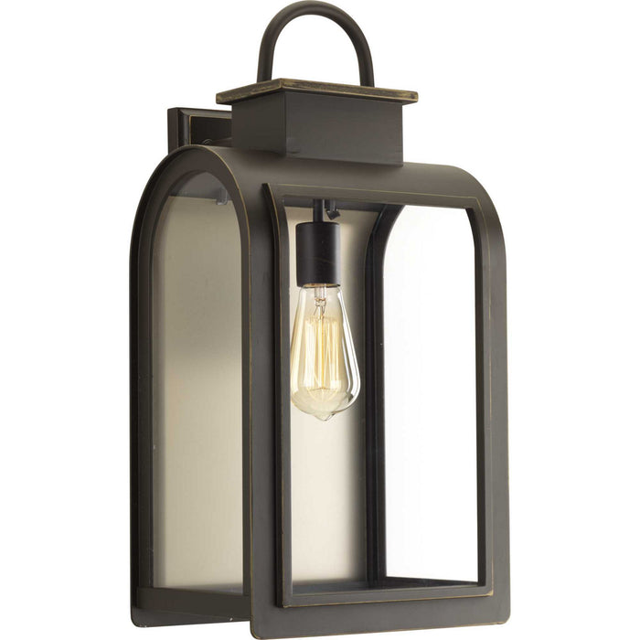 Progress Lighting P6032-108 One Light Wall Lantern, Oil Rubbed Bronze