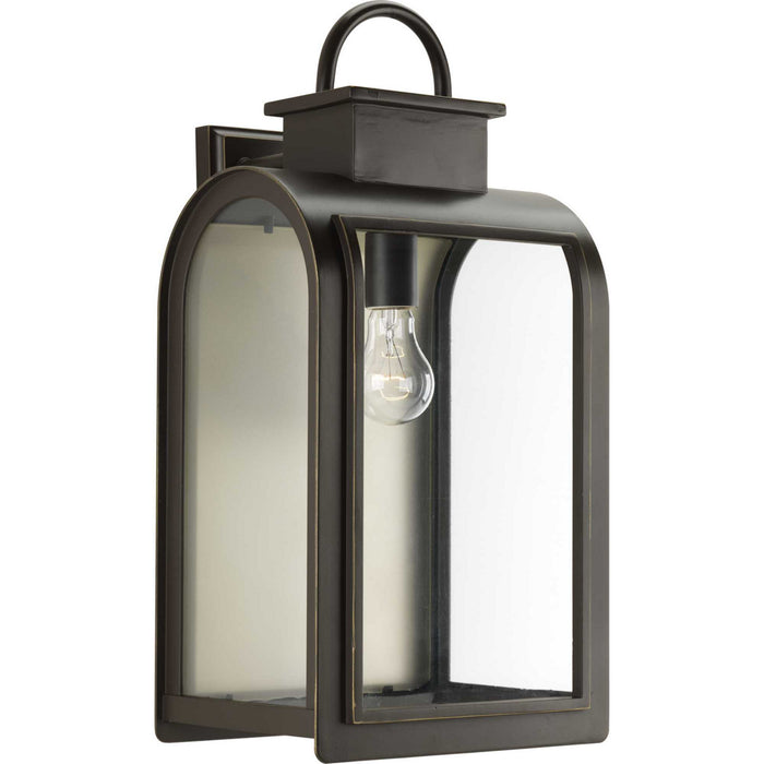 Progress Lighting P6032-108 One Light Wall Lantern, Oil Rubbed Bronze