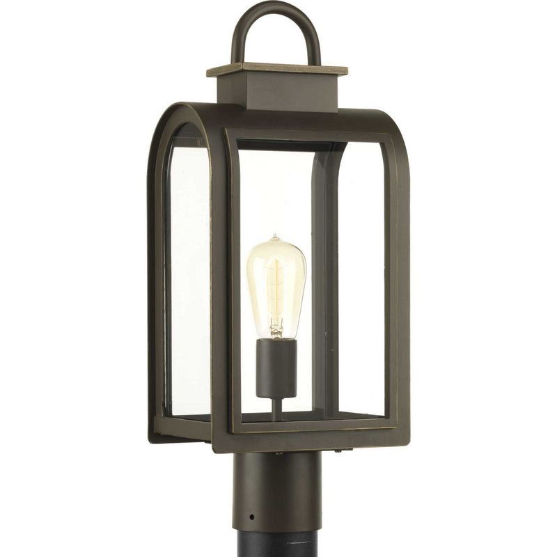 Progress Lighting P6431-108 One Light Post Lantern, Oil Rubbed Bronze