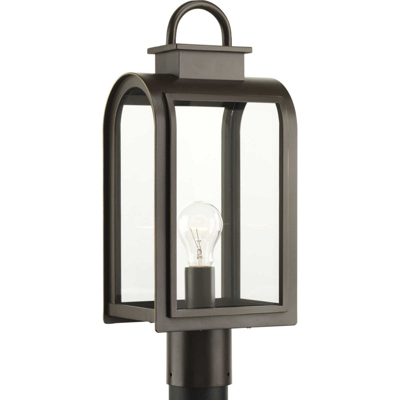 Progress Lighting P6431-108 One Light Post Lantern, Oil Rubbed Bronze
