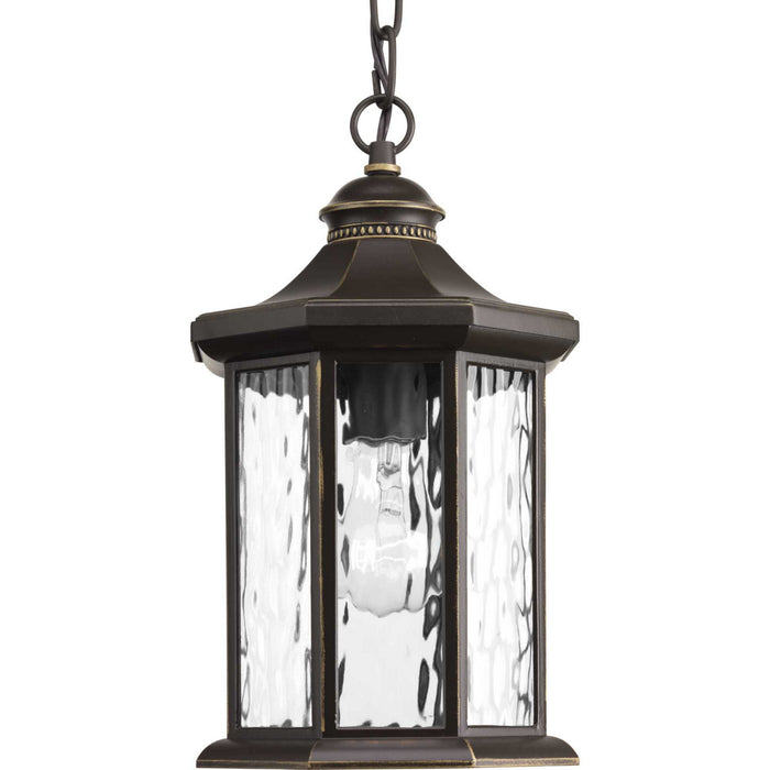 Progress Lighting P6529-20 One Light Hanging Lantern, Antique Bronze