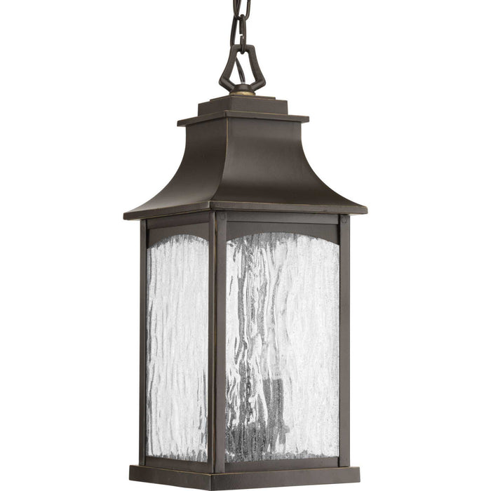 Progress Lighting P6532-108 Two Light Hanging Lantern, Oil Rubbed Bronze