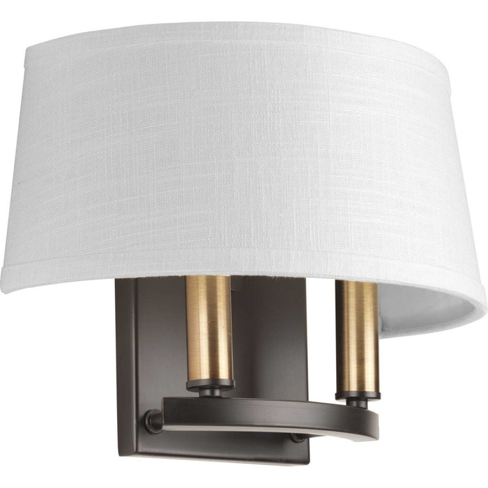 Progress Lighting P7172-20 Two Light Wall Sconce, Antique Bronze