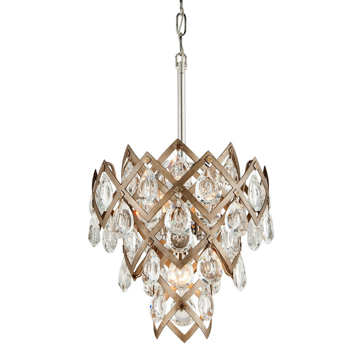 Corbett Lighting 214-44 Three Light Pendant, Vienna Bronze