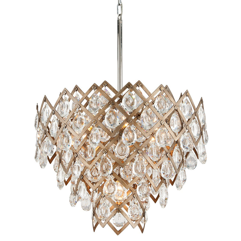 Corbett Lighting 214-47 Seven Light Chandelier, Vienna Bronze