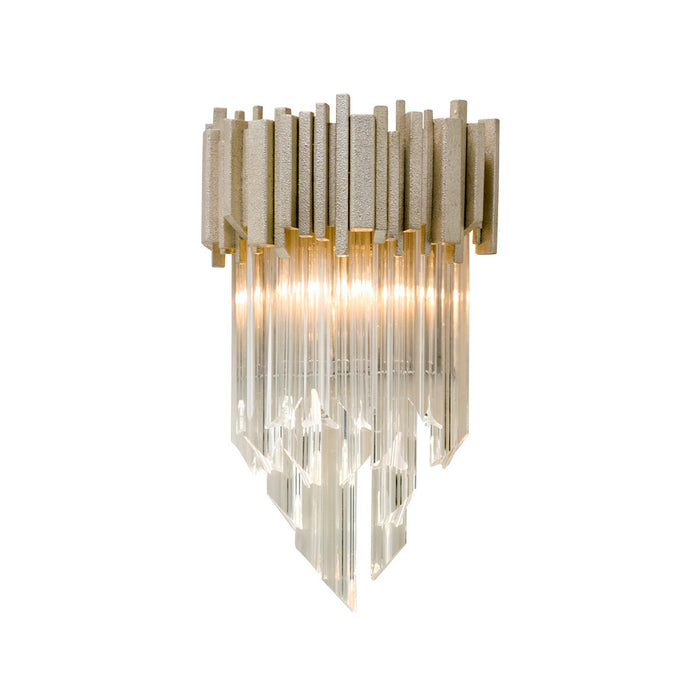 Corbett Lighting 226-11 One Light Wall Sconce, Modern Silver Leaf