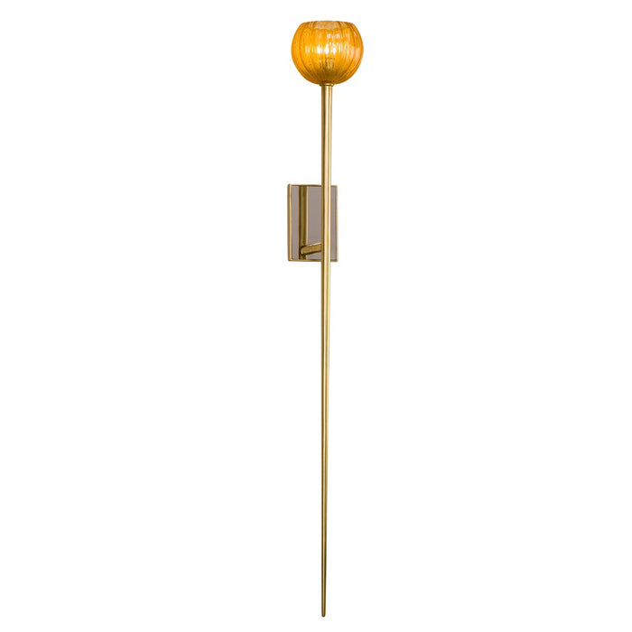 Corbett Lighting 232-12 One Light Wall Sconce, Gold Leaf