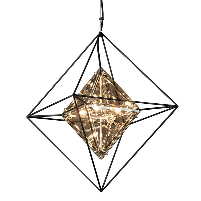Troy Lighting F5325-TRN Four Light Chandelier, Textured Iron