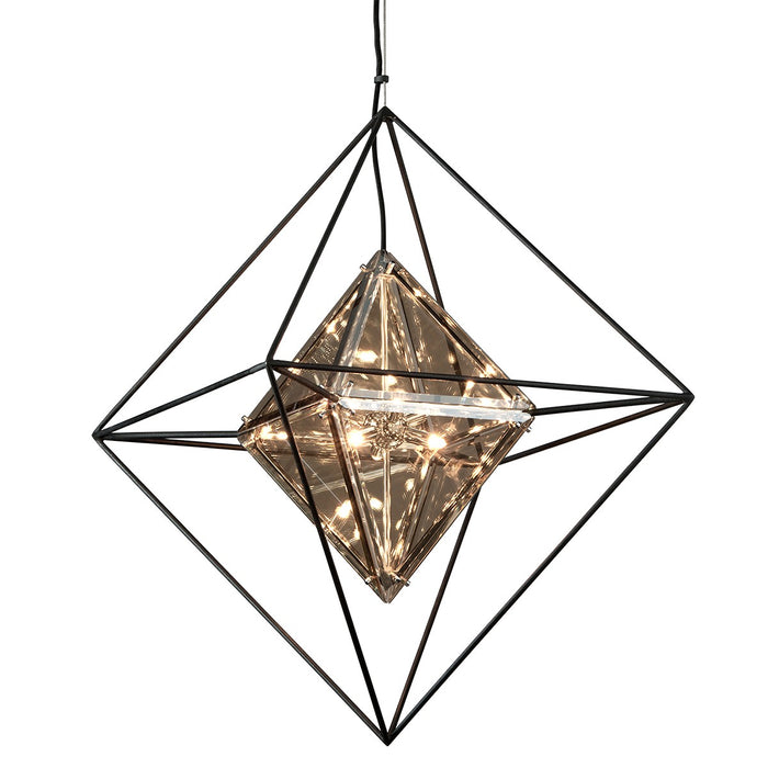 Troy Lighting F5326-TRN Six Light Chandelier, Textured Iron